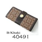 COACH　長財布　エルゴ 40491 カーキ/BKHMA