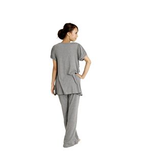 ドットTシャツ&Lパンツ グレー
