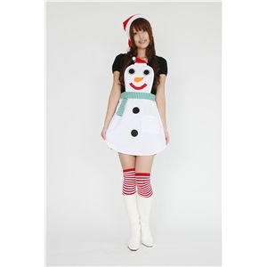 クリスマスパーティーに　雪だるまエプロンセット