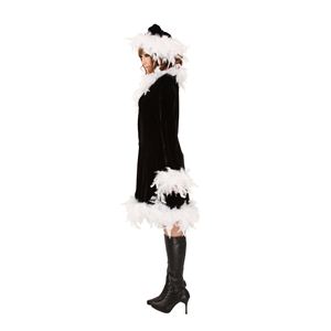 クリスマスコスプレ フェザーブラックドレス Ladies