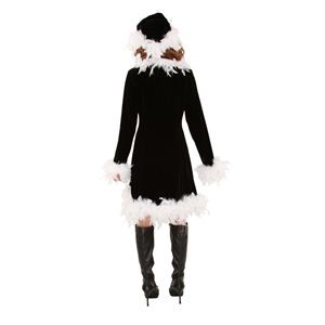 クリスマスコスプレ フェザーブラックドレス Ladies