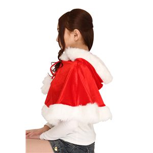 クリスマスコスプレ フード付きケープ 赤 Ladies