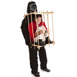 【2012ハロウィンコスプレ】 「Get Me Outta This Cage！」 gorilla ＆ cage costume kit（「檻から出して！」巨大ゴリラに囚われたあなた）