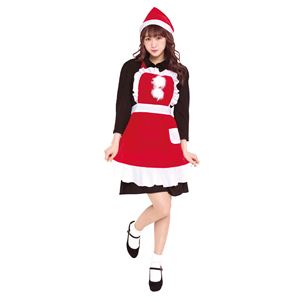 可愛いフリルクリスマスエプロン(女性用)