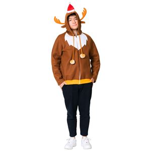 【クリスマスコスプレ】トナカイパーカー Men's