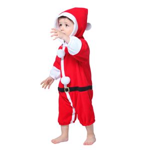 【クリスマスコスプレ】サンタカバーオール 子供80