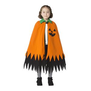 【コスプレ】 ハロウィンパンプキンマント キッズ ボタン (子供用)