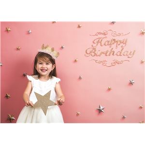 フォトポスター イエスタ Happy Birthday ピンクゴールド