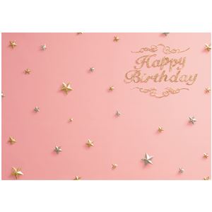 フォトポスター イエスタ Happy Birthday ピンクゴールド