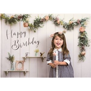 フォトポスター イエスタ Happy Birthday シャビーハウス