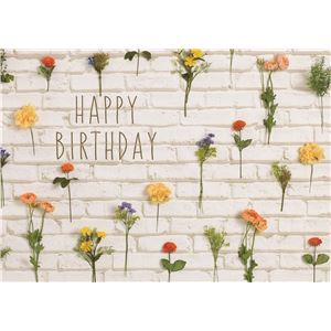 フォトポスター イエスタ Happy Birthday ナチュラルフラワー