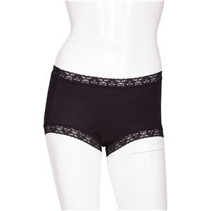 サニタリーショーツ ブラック はきぐちレース L
