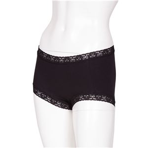 サニタリーショーツ ブラック はきぐちレース L