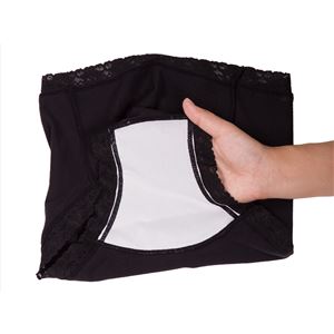 サニタリーショーツ ブラック はきぐちレース L