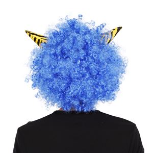 【コスプレ】角付ハイパーアフロ青