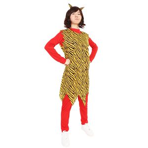 【コスプレ】角付き鬼ワンピースセット