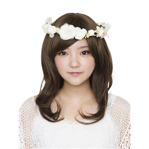 花かんむり&バングルセット クリーム