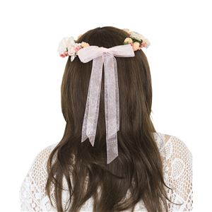 花かんむり&バングルセット オレンジ