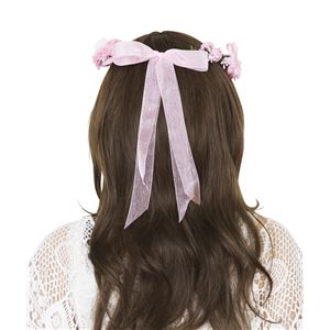 花かんむり&バングルセット ピンク