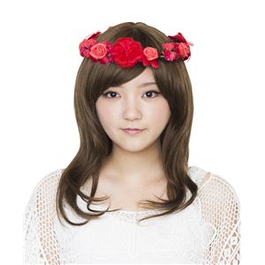 花かんむり&バングルセット レッド