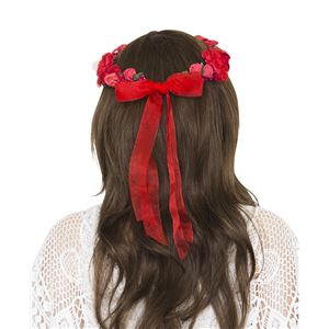 花かんむり&バングルセット レッド