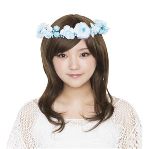 花かんむり&バングルセット ライトブルー