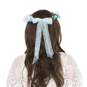 花かんむり&バングルセット ライトブルー