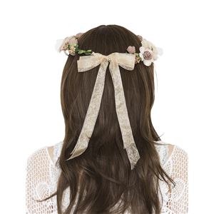 花かんむり&バングルセット ブラウンベージュ