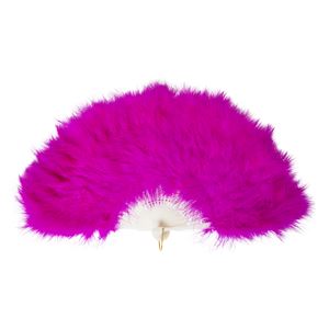 ふわふわ羽扇子 ショッキングピンク