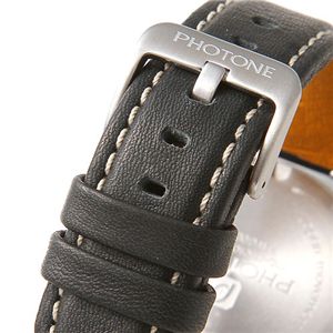 PHOTONE(フォトン) メンズ トリチウムガスライト レザーベルトウォッチ PTWG003