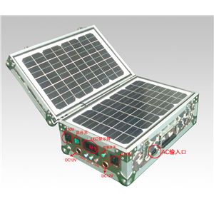 ソーラー式ポータブル発電機（PETC-FDXT‐30W）