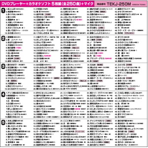 カラオケセット お宝うたえもんＪＯＹ　TEKＪ-250M　DVD5枚