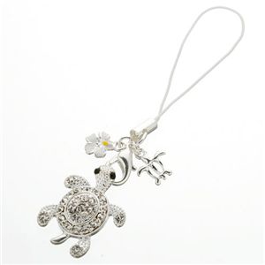 キラキラ海ガメストラップ クリア