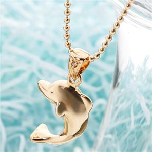 ダイヤモンドピンクドルフィンペンダント(品質保証書付き)