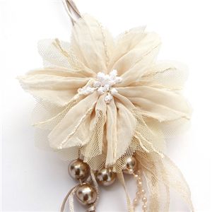 ステーションパールフラワーネックレス k01755/ブロンズゴールド
