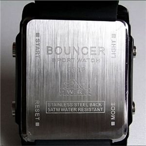 BOUNCER(バウンサー) スポーツウォッチ 381G 00910・ブラック