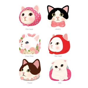 JETOY うちわ 【6種セット】 ピンクずきん、ローズ、アイ、ソファ、赤ずきん、ジュエル