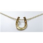 Dogeared ネックレス　01730・horse shoe(ゴールド)