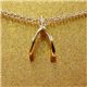 Dogeared ネックレス　16g5-pl・wish bone(ゴールド)