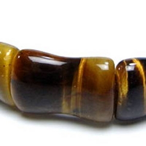 バンブーカットブレスレット（タイガーアイ）