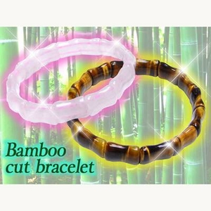 バンブーカットブレスレット（タイガーアイ）