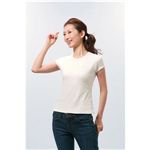 汗染み防止フレンチ袖Tシャツ ラベンダー M