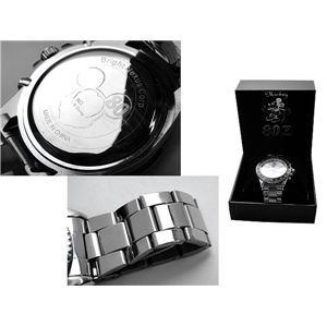 限定80周年記念Disneyスワロフスキーミッキーダイバークロノグラフモデル腕時計 ブラック