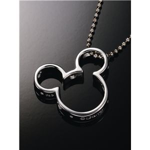 ミッキー世界限定天然ダイヤペンダント シルエット