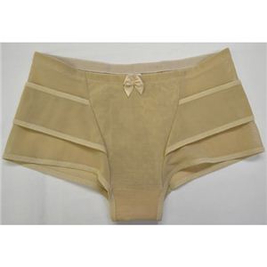 サイドベルト付サニタリーショーツ ベージュ&times;ベージュ L／92〜100cm