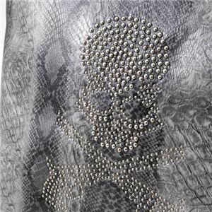 DIVABBRACCI(ディーバブラッチ) スカルスタッズアニマルバッグ DB-7172-C ブラック豹柄ゴールドスタッズ