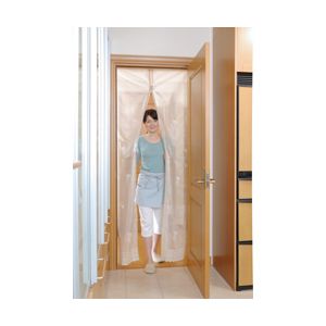 シャットアウトのれん ベージュ