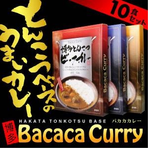 バカカカレー10食セット(ビーフ4、ポーク3、チキン3、計10食) | うまい問屋