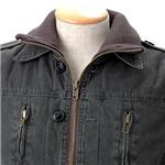 WOOLRICH　ピグメントキャンバスW衿中綿ミリタリーJKT 2W5-8102 1ブラック ＸＬ