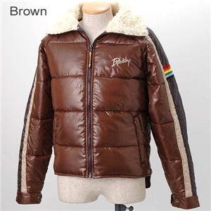 PIPELINE 袖レインボーテープ 襟ボアスキーJKT　215-8236 ブラウン M